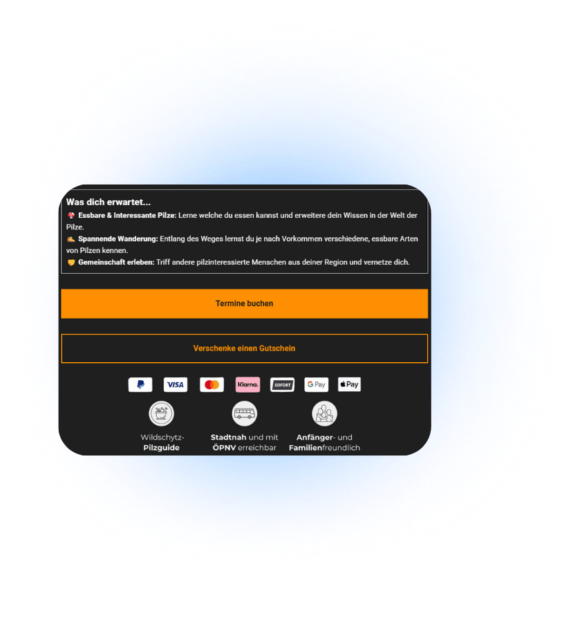 Mockup der neuen Produktseite Wildschytz